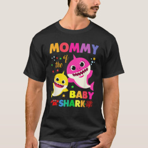 Mama der Baby Shark Geburtstag Mommy Shark Copy T-Shirt