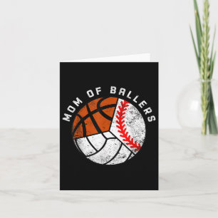Mama der Baller Funny Baseball Volleyball Basketba Karte