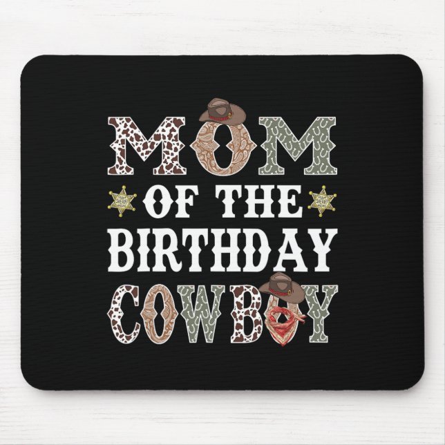 Mama der Cowboy-Rodeo-Mama Mousepad (Vorne)
