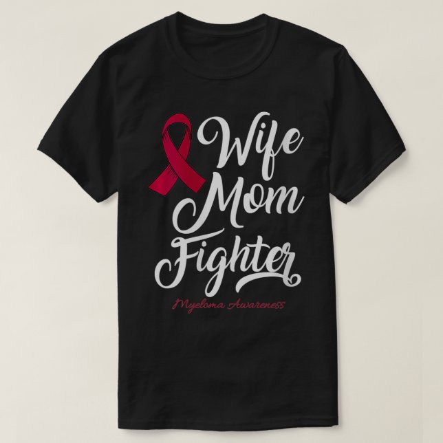 Mama der Ehefrau Multiples Myelom T-Shirt (Design vorne)