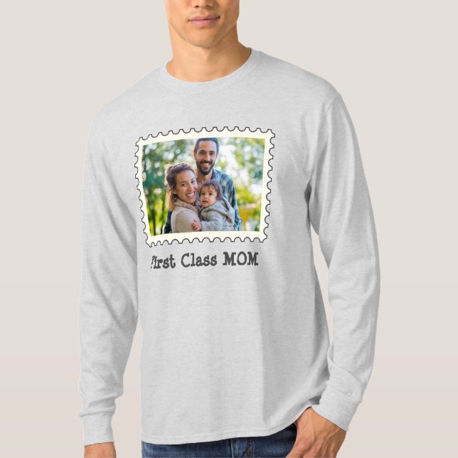 MAMA der ersten Klasse Beste Mama, benutzerdefinie T-Shirt (Vorderseite)