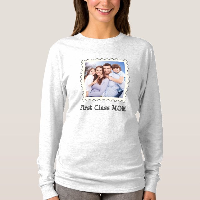 Mama der ersten Klasse Beste Mama je benutzerdefin T-Shirt (Vorderseite)