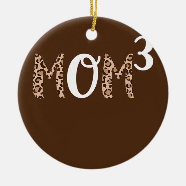 Mama der Frauen3 Mama Mutter von drei Mama von dre Keramik Ornament (Vorne)