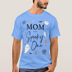 Mama der Frauen der Spooky One First Birthday Blue T-Shirt