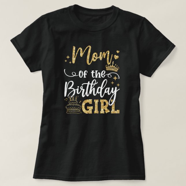 Mama der Geburtstagsfamilie T-Shirt (Design vorne)
