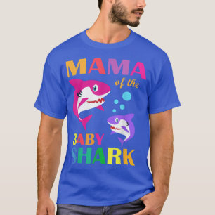 Mama der Geburtstagshai-Mama-Mütter T-Shirt