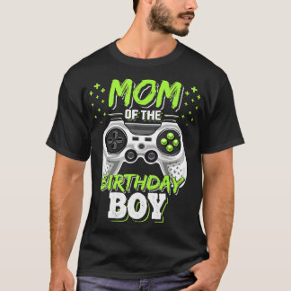 Mama der Geburtstagsjunge Matching Video Gamer Bir T-Shirt