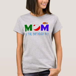 Mama der Geburtstagsjungenfische T-Shirt
