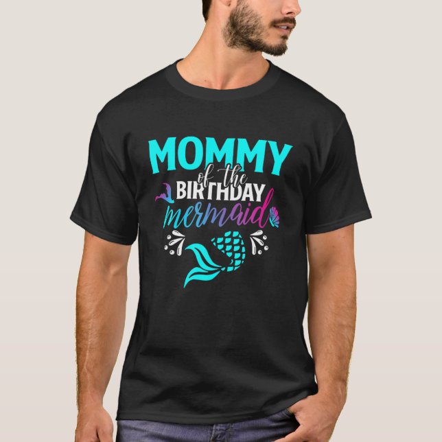 Mama der Geburtstagsmädchenfamilie T-Shirt (Vorderseite)