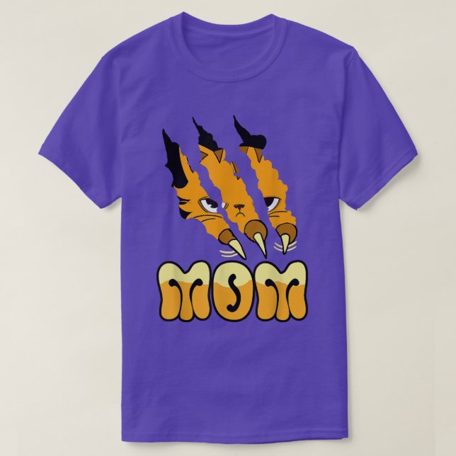 Mama der Gelben Katze Niedliche Katze Mama Muttert T-Shirt (Design vorne)
