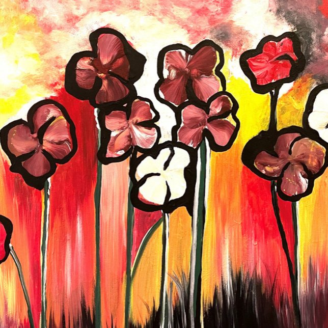 Mama der handbemalten Blume Tasche (Von Creator hochgeladen)