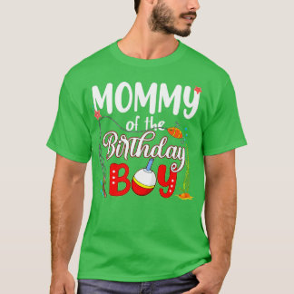 Mama der Jungen-Angelfamilie am Geburtstag T-Shirt