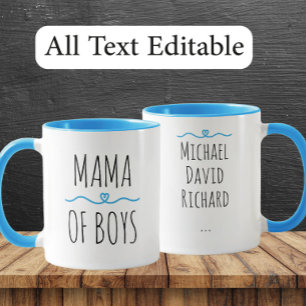 Mama der Jungen mit benutzerdefinierten Namen - He Tasse