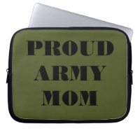 Mama der Laptop Sleeve Proud Army