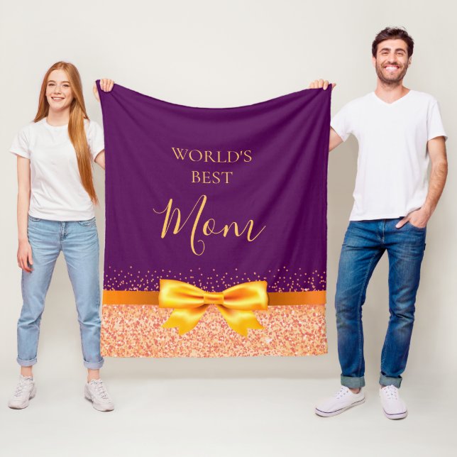 Mama der lila Rose Fleecedecke (Beispiel)