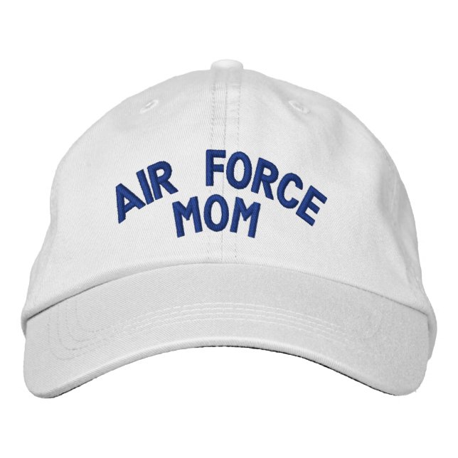Mama der Luftwaffe Bestickte Baseballkappe (Vorderseite)