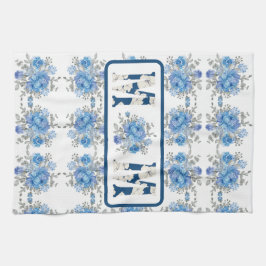 Mama der Mütter Day Blue Floral Geschirrtuch