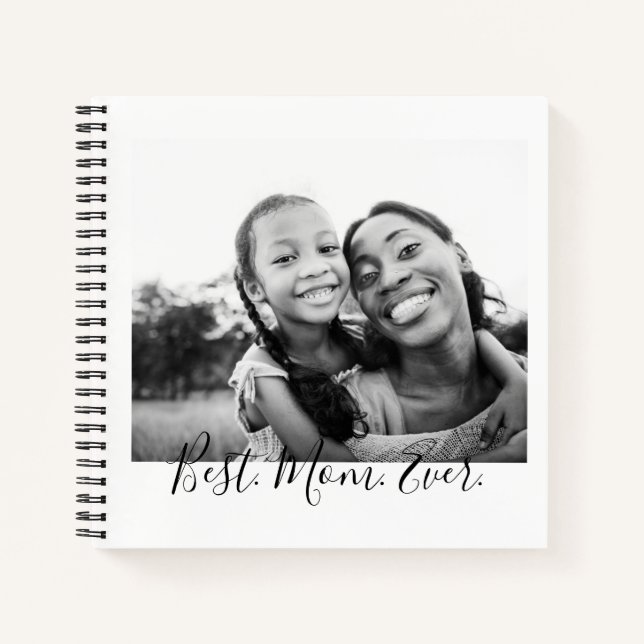 Mama der Mutter Liebe Elegantes Foto Personalisier Notizbuch (Vorderseite)