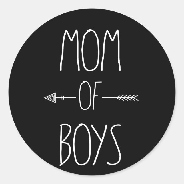 Mama der Mutterschaft der Jungen, Junge Mama Runder Aufkleber (Vorderseite)