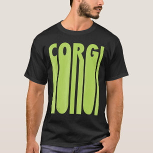 Mama der Niedlichen Hunde von Corgi, grüne Farbe, T-Shirt