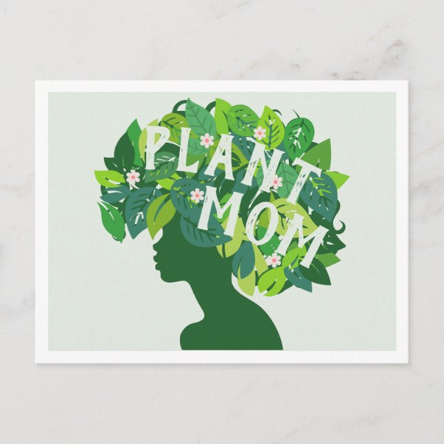 Mama der niedlichen Pflanze Pflanze Lover Postkart Postkarte (Vorderseite)