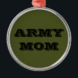 Mama der Ornamenstruppe Ornament Aus Metall<br><div class="desc">Mama der Ornamenstruppe</div>