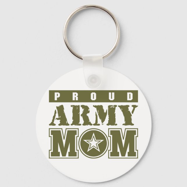 Mama der Proud-Armee Schlüsselanhänger (Vorderseite)