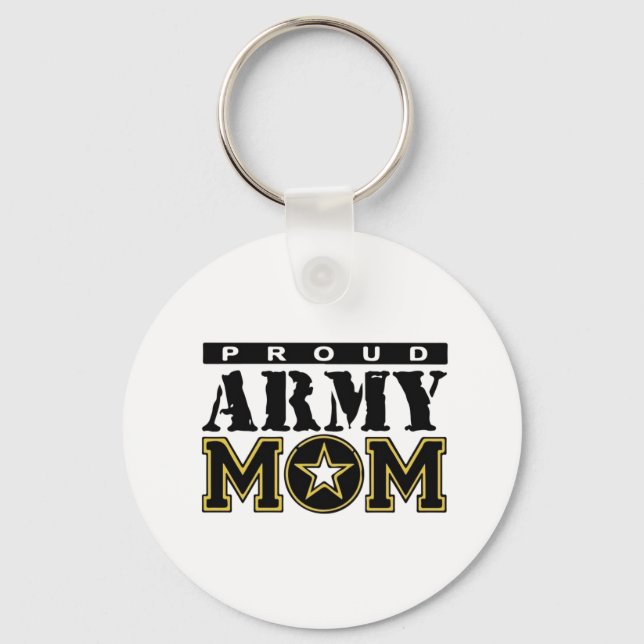 Mama der Proud Army Button Schlüsselanhänger (Vorderseite)