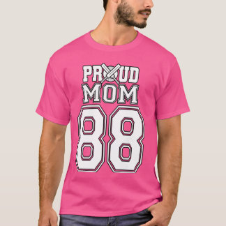 Mama der Proud Cricket Nummer 88 T-Shirt