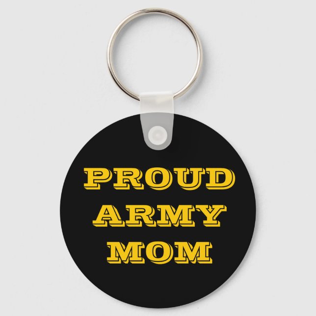 Mama der Schlüsselketten-Proud-Armee Schlüsselanhänger (Vorderseite)