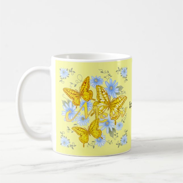 Mama der Schmetterlinge Kaffeetasse (Links)