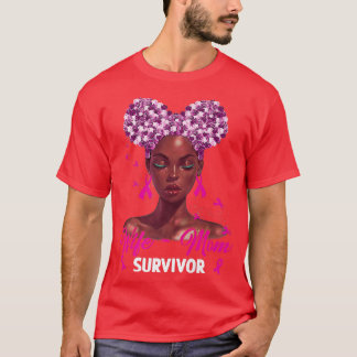 Mama der schwarzen Ehefrau Überlebende Brustkrebs  T-Shirt