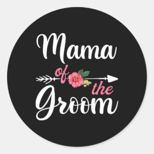 Mama der Shirts für Frauen Runder Aufkleber