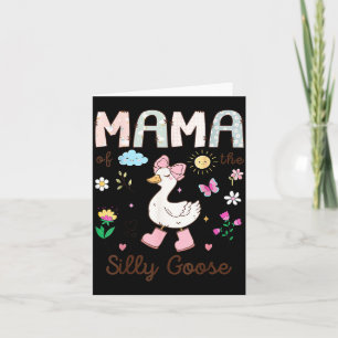Mama der Silly Goose zum 1. Geburtstag Mädchen pas Karte