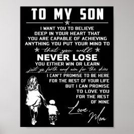 Mama der Sohn-Liebe Poster