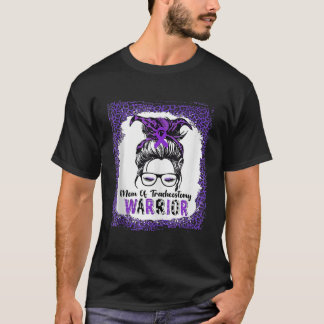 Mama der Tracheostomy Krieger Lila Band Auszeichnu T-Shirt