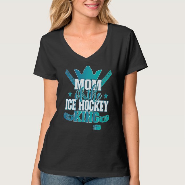Mama der Übereinstimmung der Eishockey-Königsfamil T-Shirt (Vorderseite)