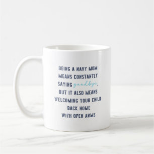 Mama der US-Marine zum Geburtstag Muttertagsgesche Kaffeetasse
