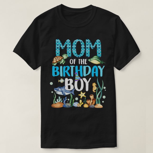 Mama der Vogelbarsch-Meerestiere Aqu T-Shirt (Design vorne)
