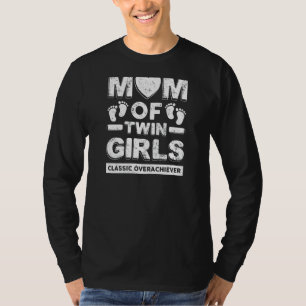 Mama der weiblichen Zwillingsmädchen - Klassische T-Shirt