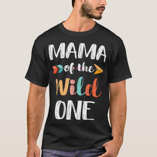 Mama der wilden One-Boho-Stammesfamilie T-Shirt (Vorderseite)