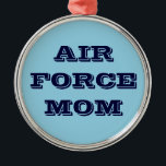 Mama der Zierluftwaffe Silbernes Ornament<br><div class="desc">Mama der Zierluftwaffe</div>