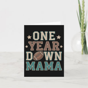 Mama des 1-jährigen Fußballs 1. Geburtstag Karte