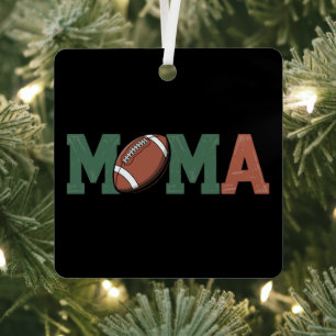 Mama des 1-jährigen Fußballs zum 1. Geburtstag  Ornament Aus Metall