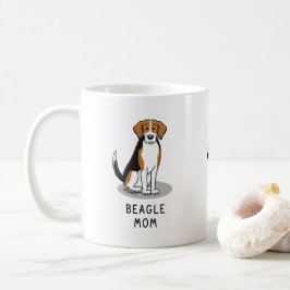 Mama des Beagle (Tri-Farbe 3) Hunde Niedlich Hunde Kaffeetasse