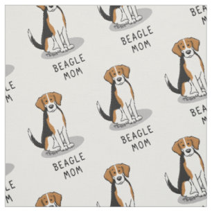 Mama des Beagle (Tri-Farbe 3) Hunde Niedlich Hunde Stoff