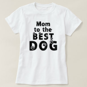 Mama des besten Hundepfotenabdrucks Haustierliebha T-Shirt
