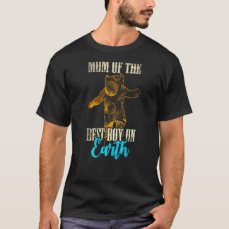 Mama des besten Jungen auf der Erde Astronauten Bo T-Shirt