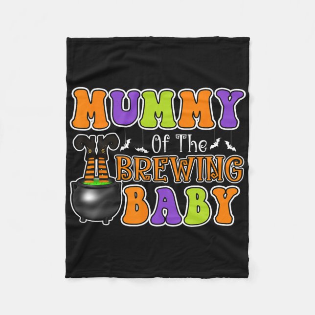 Mama des Bruchs von Halloween-Baby-Tracht 1 Fleecedecke (Vorderseite)