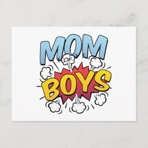Mama des Comic-Buchstils der Mutter Postkarte